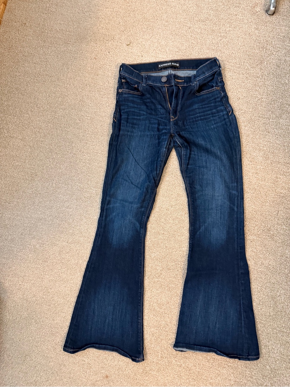 Express Indigo Flare Jeans